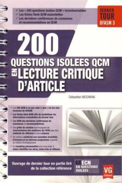 200 questions isolées QCM en lecture critique d'article : dernier tour DFASM 3